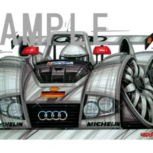 【KOOLART】アウディ R8R LE MANS のイラスト P1008