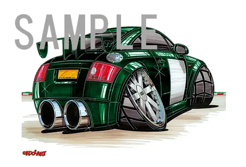 【KOOLART】アウディ TT RACER のイラスト P1060