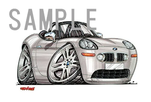 【KOOLART】BMW Z8（銀）のイラスト P1072