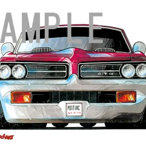 【KOOLART】GM ポンティアック GTO 1964 のイラスト P1126