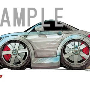 【KOOLART】アウディ TT COUPE のイラスト P1220