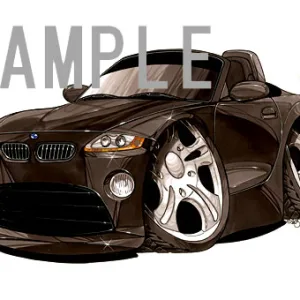 【KOOLART】BMW Z4（黒）のイラスト P1642