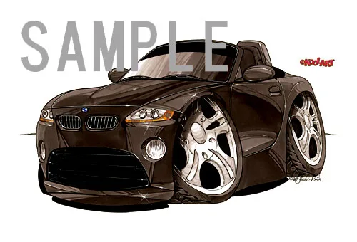 【KOOLART】BMW Z4（黒）のイラスト P1642