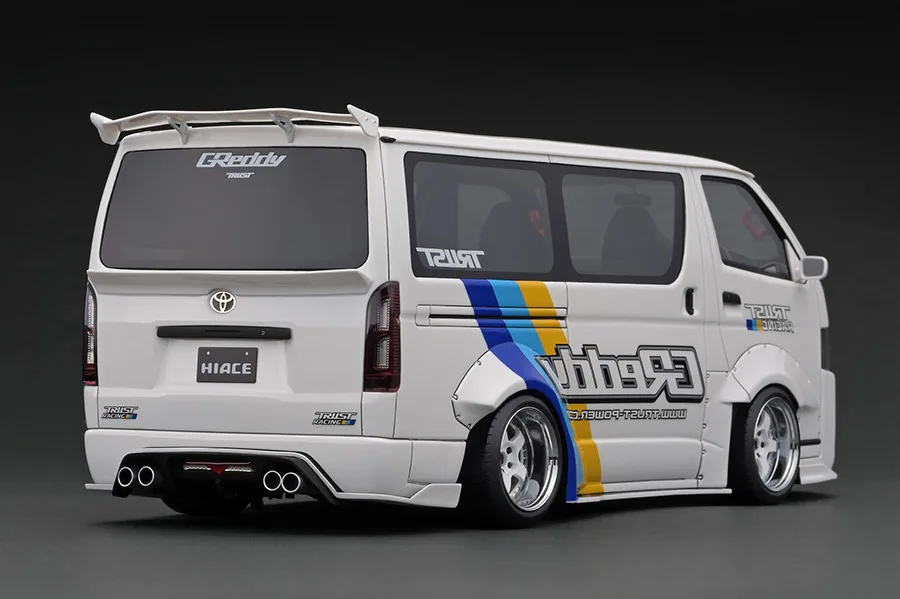 ignitionmodel 1/18 ティエスディ ワークス ハイエース ホワイト IG2810 - 画像 (2)