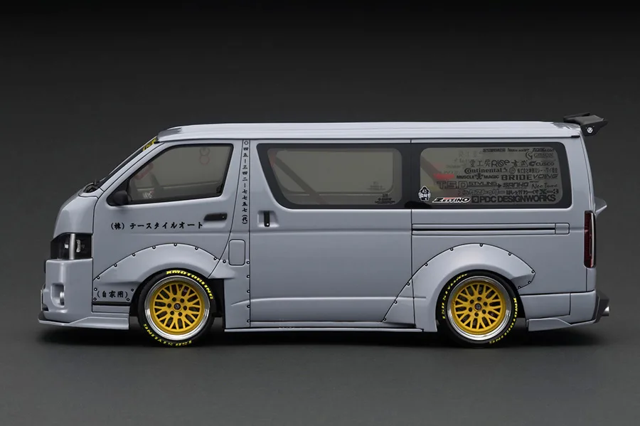 ignitionmodel 1/18 ティエスディ ワークス ハイエース グレー IG3120 - 画像 (2)