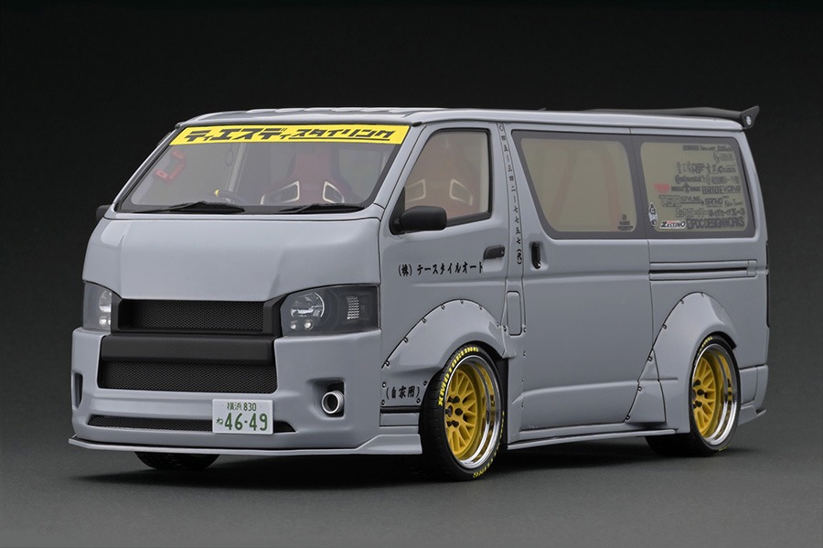 ignitionmodel 1/18 ティエスディ ワークス ハイエース グレー IG3120