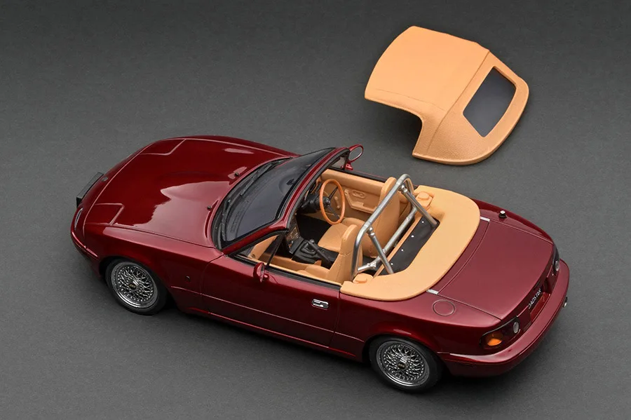 ignitionmodel 1/18 ユーノス・ロードスター (NA) バーガンディーレッド IG3200 - 画像 (3)