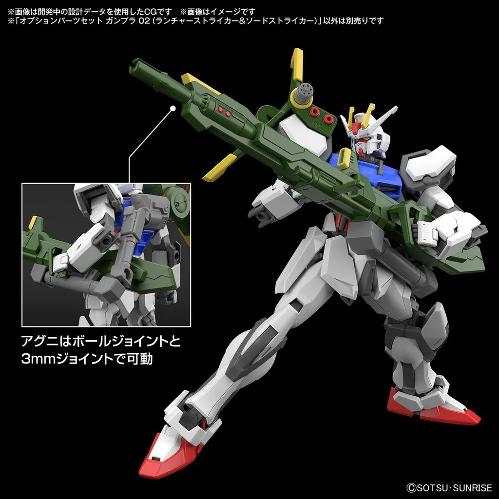 1/144 機動戦士ガンダムSEED オプションパーツセット ガンプラ 02 (ランチャーストライカー＆ソードストライカー) プラモデル - 画像 (2)