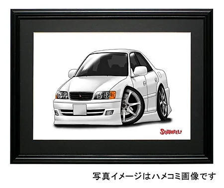【SQWHEEL】チェイサー（JZX100・白）のイラスト S0047W