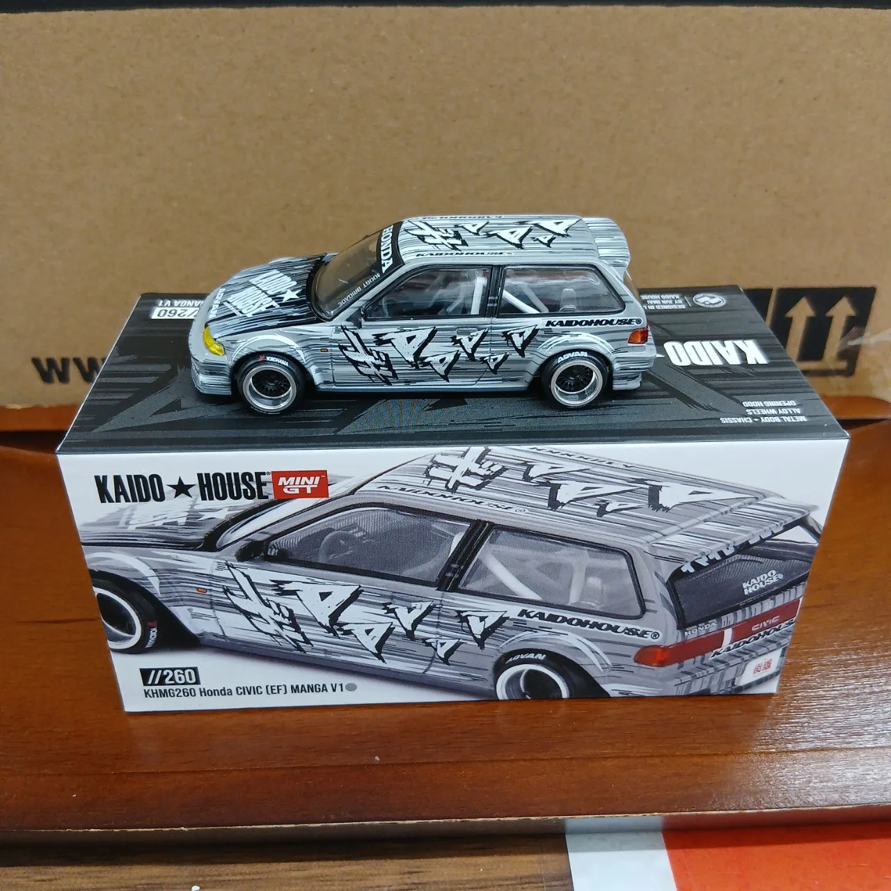 1/64 Honda シビック EF Kaido マンガ V1(左ハンドル) KHMG260 - 画像 (4)