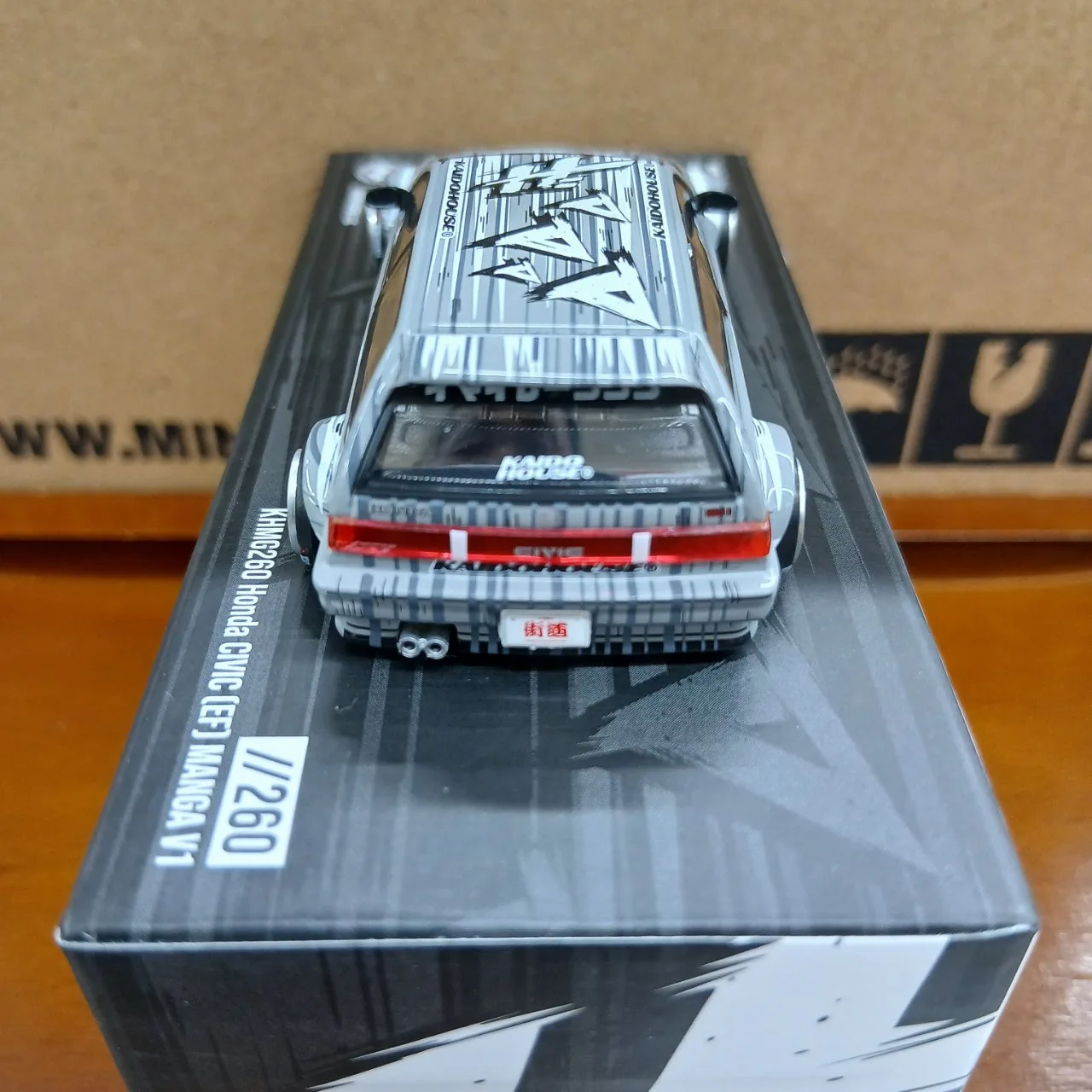 1/64 Honda シビック EF Kaido マンガ V1(左ハンドル) KHMG260 - 画像 (6)