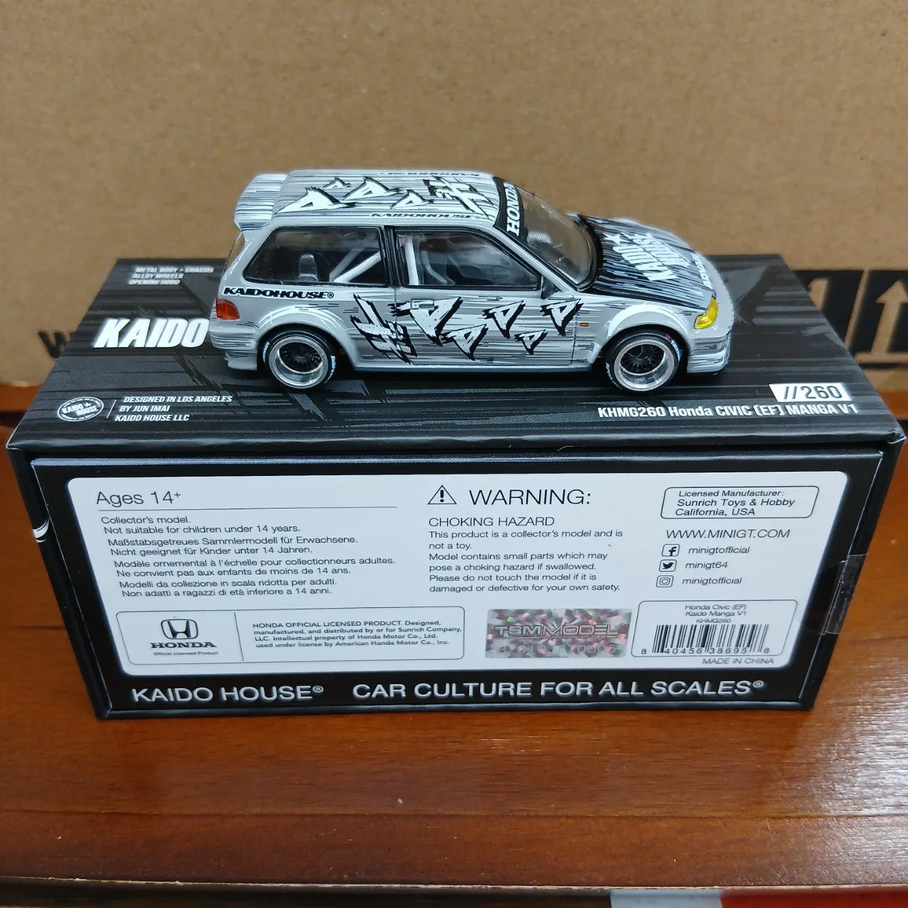 1/64 Honda シビック EF Kaido マンガ V1(左ハンドル) KHMG260 - 画像 (7)