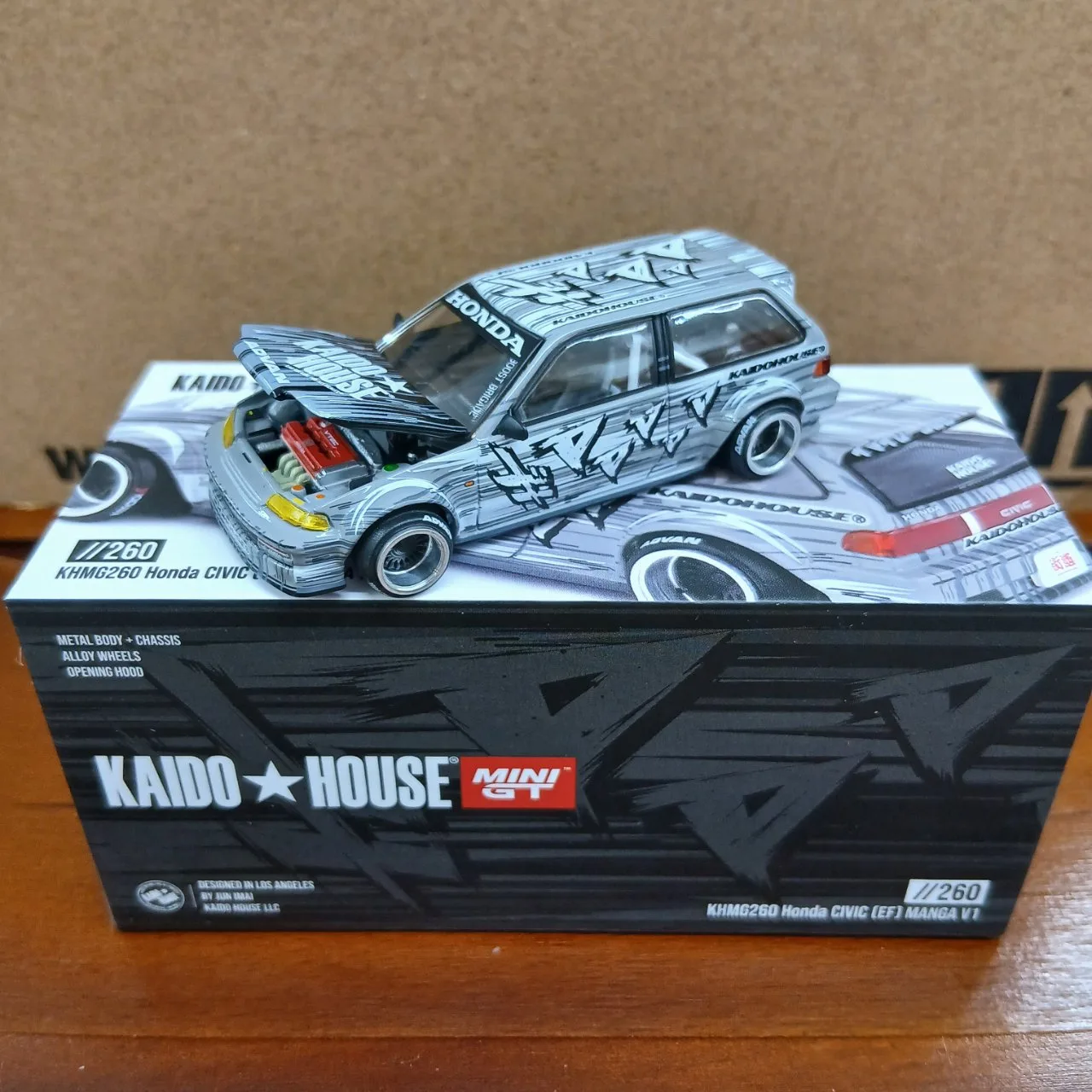 1/64 Honda シビック EF Kaido マンガ V1(左ハンドル) KHMG260 - 画像 (3)