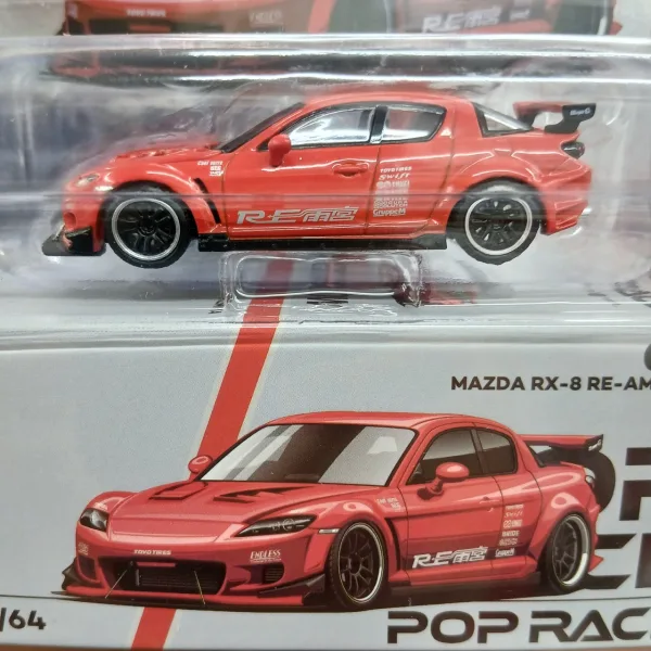 POP RACE x Enigma 1/64 マツダ RX-8 RE雨宮 (オレンジ) PRE016