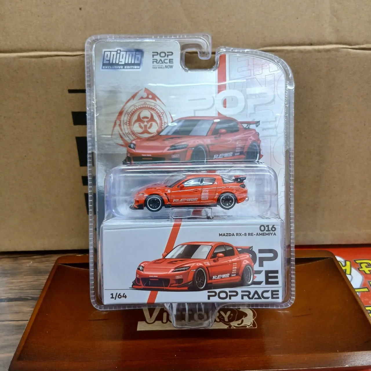 購入前にコメント下さいrea s1 POP RACE x Enigma 1/64 マツダ RX-8 RE雨宮 (オレンジ) PRE016