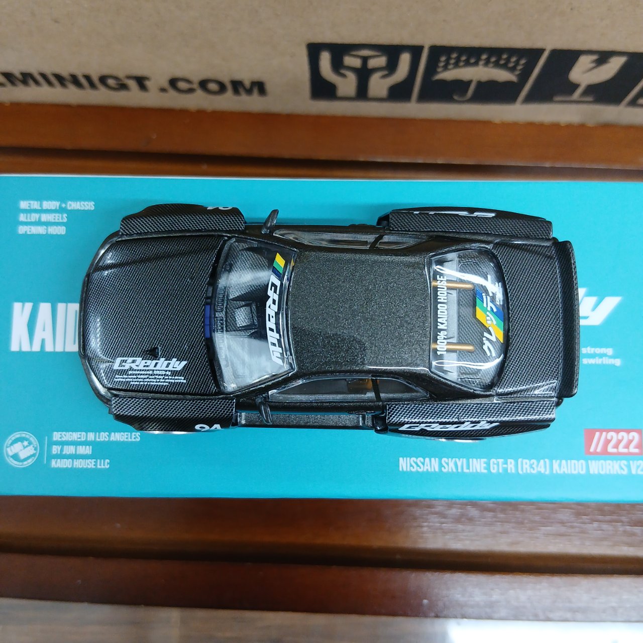 1/64 ニッサン スカイライン GT-R R34 Kaido Works GReddy V2(右