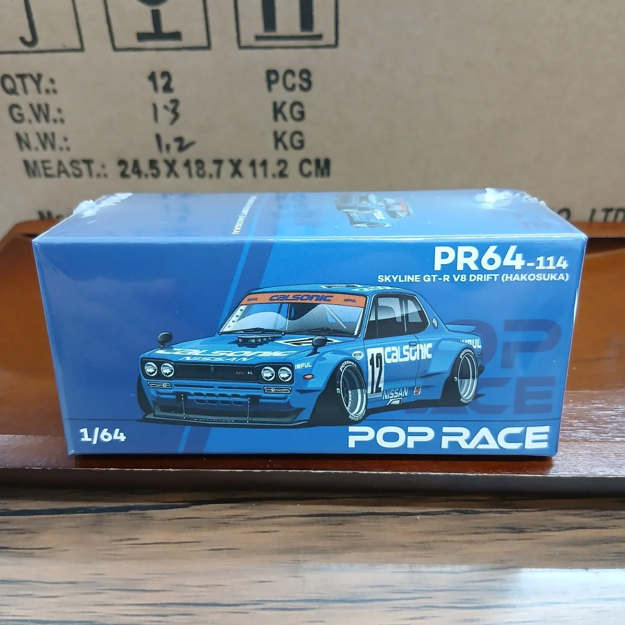 1/64 スカイライン GTR V8ドリフト（ハコスカ）カルソニック PR64-114