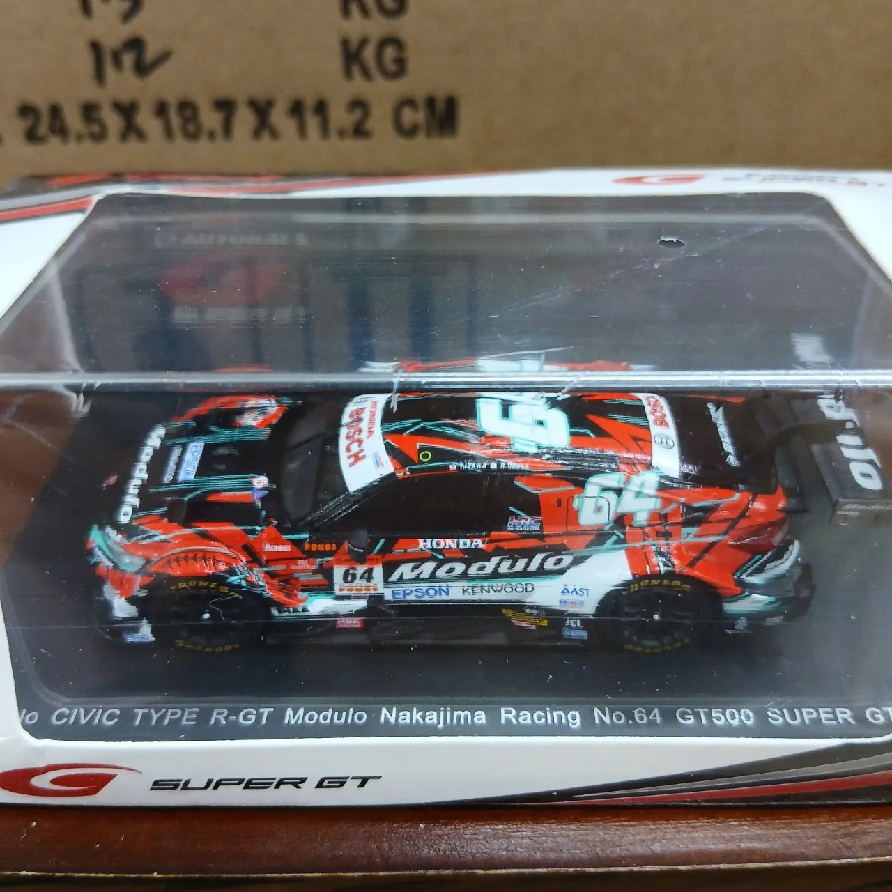 1/64 ホンダ モデューロ シビック タイプR-GT Modulo ナカジマレーシング ＃64 GT500 スーパーGT 2025 伊沢拓也 大草りき 64SGT25064 - 画像 (3)