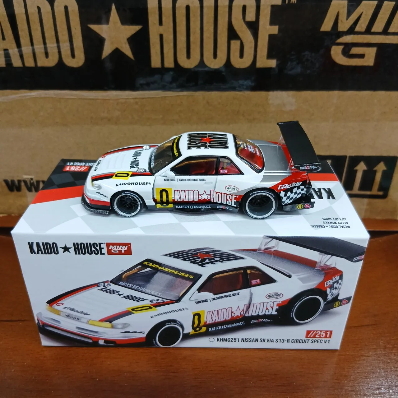1/64 ニッサン シルビア S13-R サーキット スペック V1(右ハンドル) KHMG251 - 画像 (4)