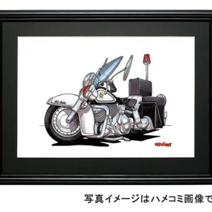 【KOOLART】HARLEY ハーレー カリフォルニア ハイウェイパトロールのイラスト P0497