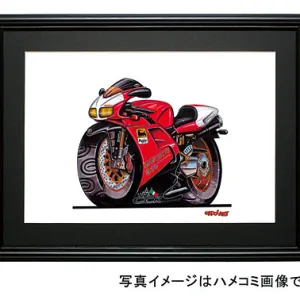 【KOOLART】Ducati　DUCATI 916（赤/黒）のイラスト P0608