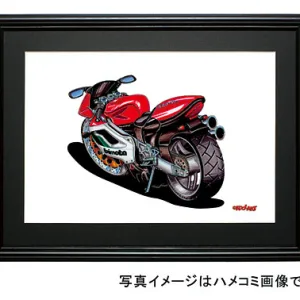 【KOOLART】Bimota　BIMOTA 500V due（赤/白）のイラスト P0613