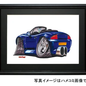 【KOOLART】BMW Z3（青・後ろ）のイラスト P0644
