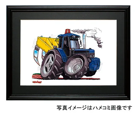 【KOOLART】Ford フォード・トラクター(青)のイラスト P0650