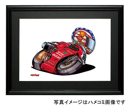 【KOOLART】Ducati ドュカティ　DUCATI 998(B・BOSTROM)のイラスト P0699