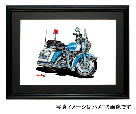 【KOOLART】Harley　ハーレーNYPDのイラスト P0734