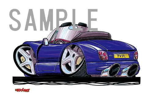 【KOOLART】TVR GRIFFITH BLUE のイラスト P0220