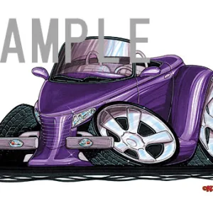 【KOOLART】クライスラー PLYMOUTH PROWLER のイラスト P0221