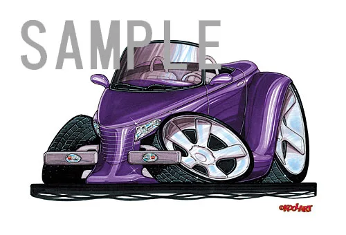 【KOOLART】クライスラー PLYMOUTH PROWLER のイラスト P0221