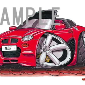 【KOOLART】モーリス・ガレージズ MGF RED のイラスト P0313