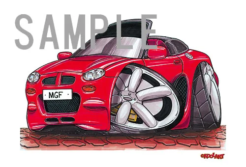【KOOLART】モーリス・ガレージズ MGF RED のイラスト P0313