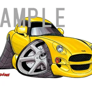 【KOOLART】TVR CERBERA YELLOW のイラスト P0330