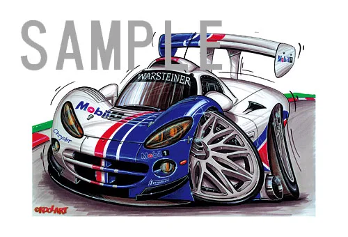 【KOOLART】 DODGE VIPER SPORTS CAR 99 のイラスト P0397