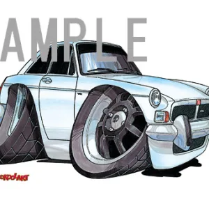 【KOOLART】モーリス・ガレージズ MGB GT V8 のイラスト P0770