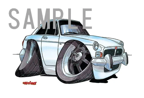 【KOOLART】モーリス・ガレージズ MGB GT V8 のイラスト P0770