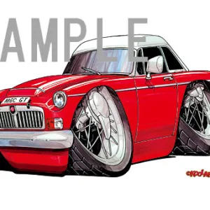 【KOOLART】モーリス・ガレージズ MGC GT のイラスト P0776