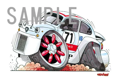 【KOOLART】アバルト 1000CTR のイラスト P1442