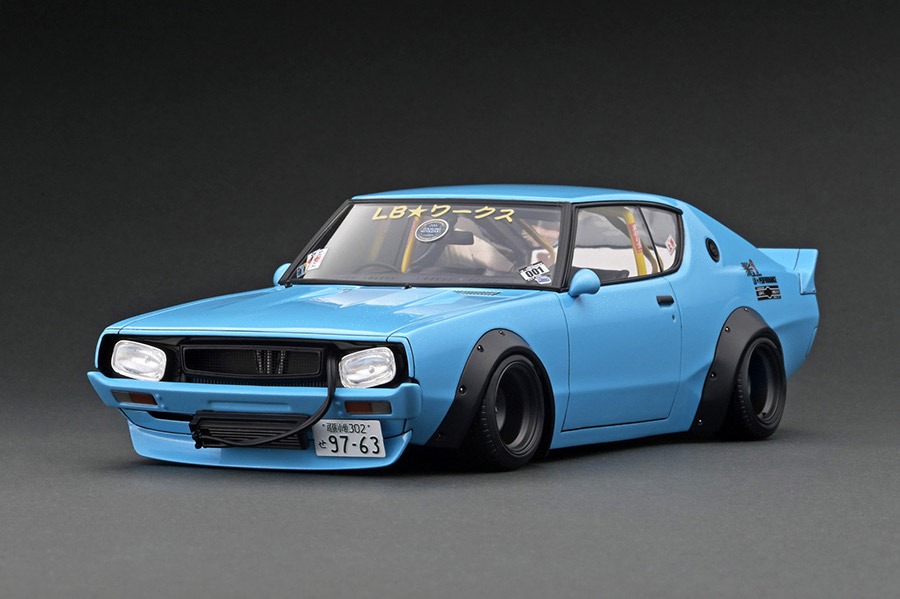 IG 1/18 LB ワークス ケンメリ 2ドア ライトブルー 3219 ignitionmodel 1/18 LB-WORKS ケンメリ 2ドア ライトブルー IG3219