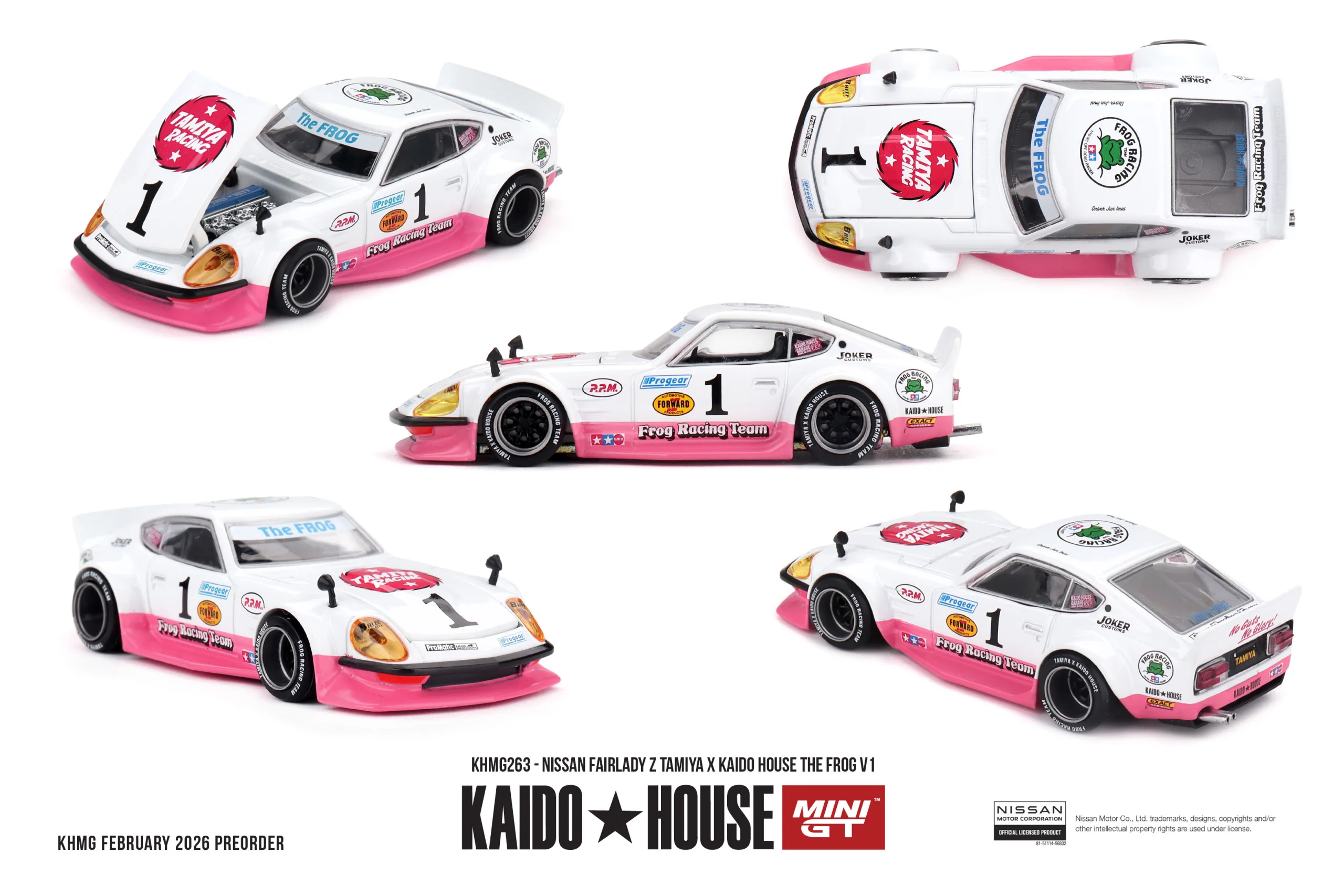 1/64 ニッサン フェアレディ Z TAMIYA x KAIDO HOUSE マイティフロッグ V1(右ハンドル) KHMG263 - 画像 (2)