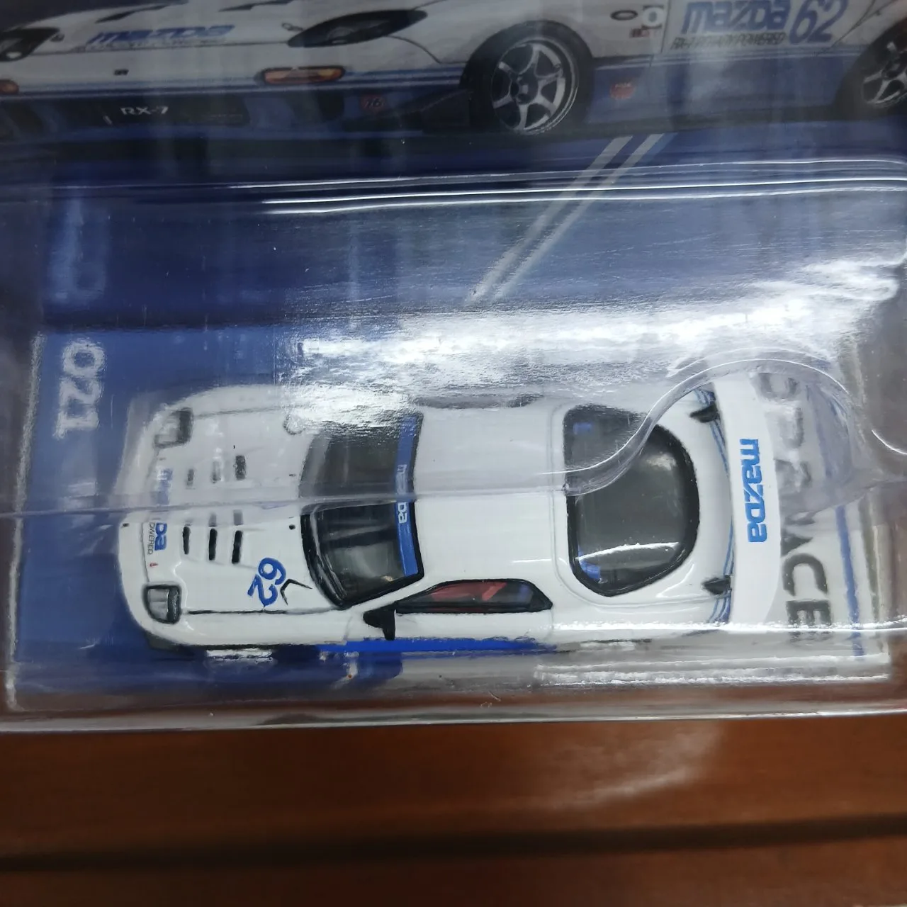 POP RACE x Enigma 1/64 マツダ RX-7 FD3S ブルー/ホワイト PRE021 - 画像 (4)