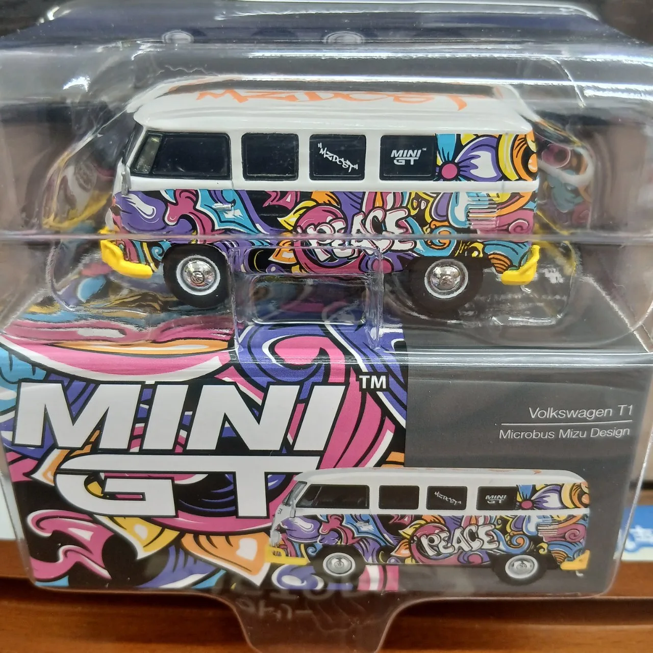 1/64 フォルクスワーゲン T1 マイクロバス ミズ デザイン(左ハンドル) MGT01191-BL ブリスターパック - 画像 (3)