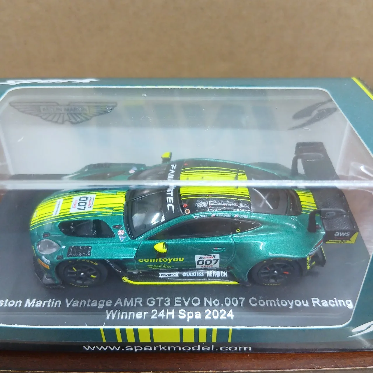 1/64 アストンマーティン ヴァンテージ AMR GT3 EVO ＃007 コムトゥユーレーシング Winner 24H Spa 2024 64SPA2024 - 画像 (3)