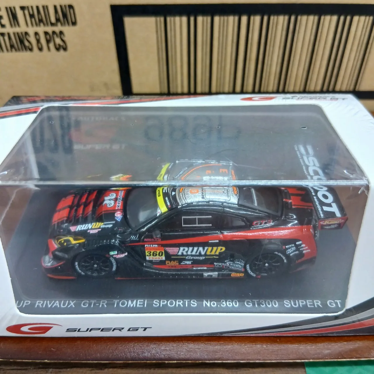 1/64 RUNUP RIVAUX GT-R TOMEI SPORTS #360 GT300 SUPER GT 2025 青木孝行 荒川麟 64SGT25360 - 画像 (3)