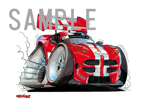 【KOOLART】 DODGE VIPER LE MANSのイラスト P1040