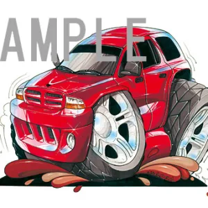 【KOOLART】 DODGE DURANGO のイラスト P1137