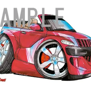 【KOOLART】 PT CRUISER CABRIOLET のイラスト P1368